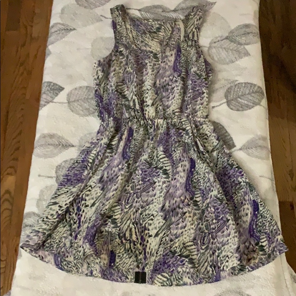 Purple print fun summer dress